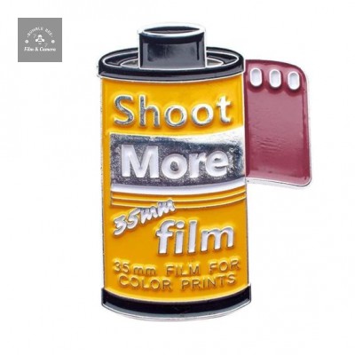 SHOOT MORE FILM (enamel pin)